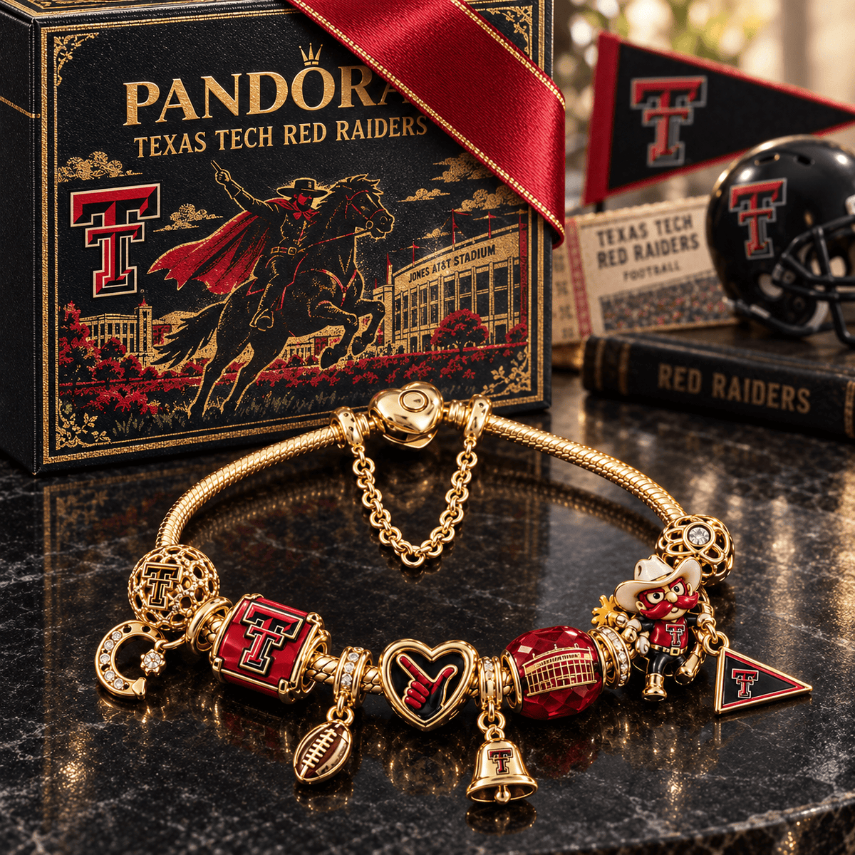 TTRR Gold Charm Bracelet Set PTKL