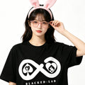 QOS Black Queen of Spades Graphic Top Sexy Hotwife Tshirt Adult Humor Fun Flirtation Style Naughty Streetwear Tees Clothing